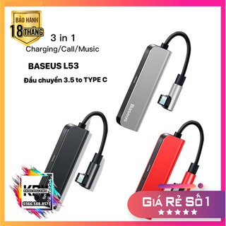 Đầu chuyển 2 trong 1 type c sang jack 3.5 baseus l53