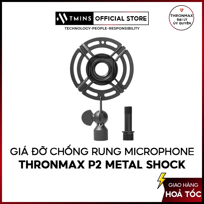 Giá đỡ chống rung Microphone Thronmax P2 Metal shock Mounting hàng chính hãng