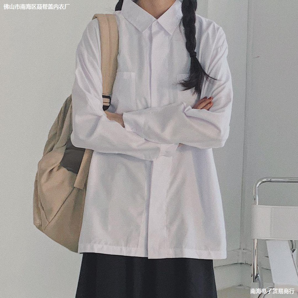 Áo Sơmi Trắng Ulzzang Unisex | BigBuy360 - bigbuy360.vn