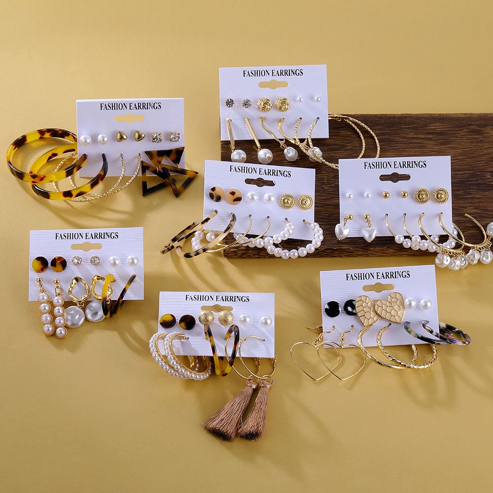 Set 37 Khuyên Tai Phong Cách Bohemian Cá Tính Dành Cho Nữ