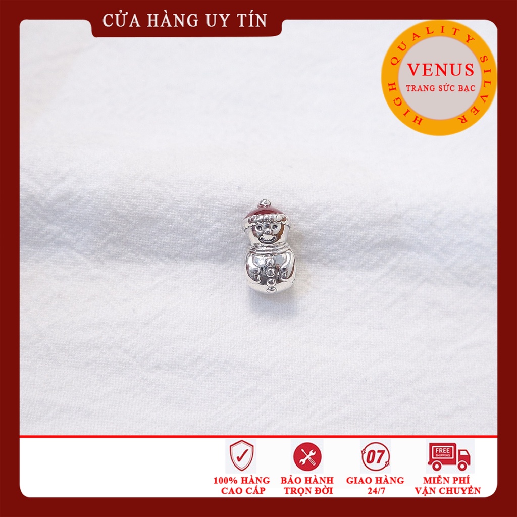 [Charm bạc 925 cao cấp] Charm bạc hình người tuyết- Mã sản phẩm VENUSS14