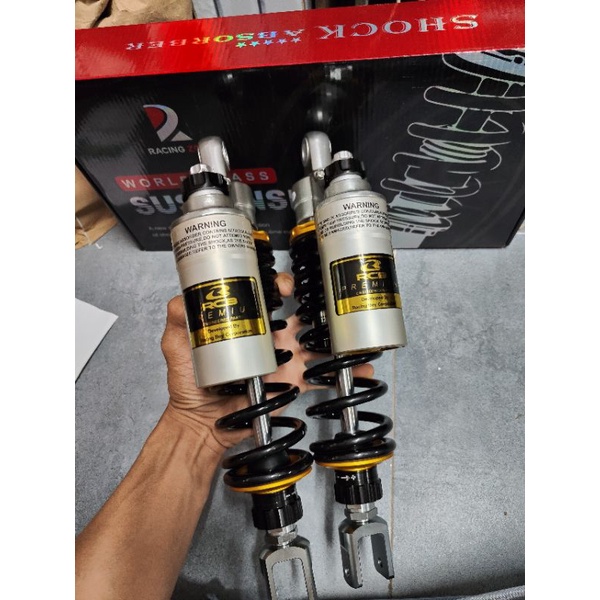 Phuộc RCB 2 cây bình xám tăng chỉnh thật gắn AirBlade  Nouvo 4 5 6 Impluse PCX xe điện Feliz