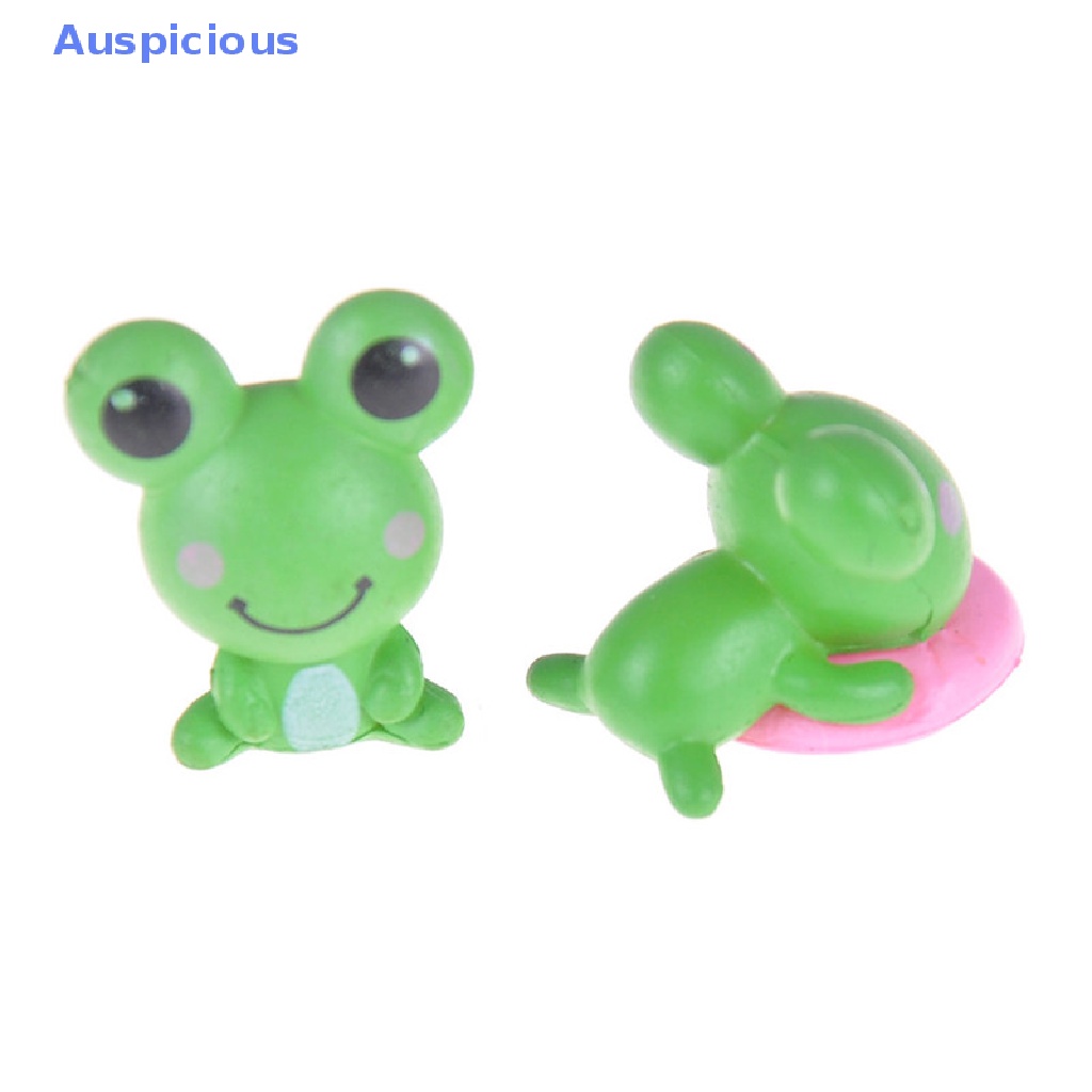 Set 2 Mô Hình Chú Ếch Mini Trang Trí Sân Vườn / Nhà Cửa / Tiểu Cảnh Diy