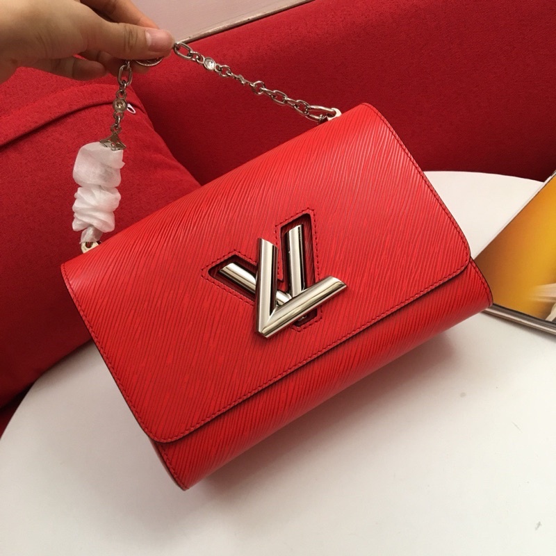 Túi xách nữ thương hiệu Louis Vuitton LV Twist da thật cao cấp dây đeo da phối xích