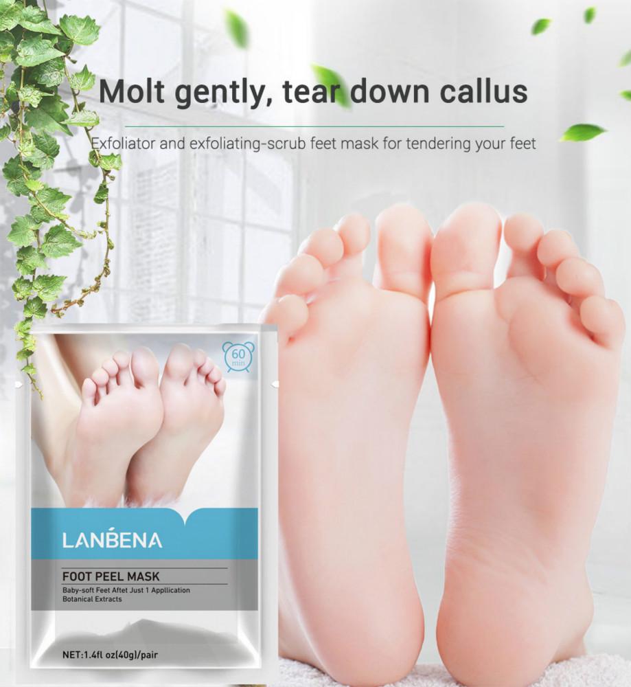 Mặt nạ bàn chân LANBENA dạng lột tẩy tế bào chết dưỡng ẩm và làm mềm da 40g