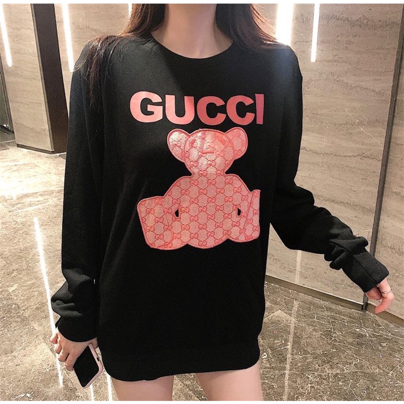 Gucci Áo Sweater Cotton Cổ Tròn Dài Tay Thời Trang Unisex 8027