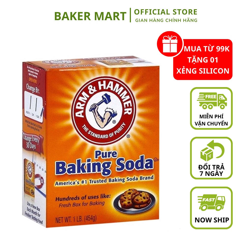 Baking Soda trắng răng ❤️CHÍNH HÃNG Backing soda Làm sạch răng miệng, Banking soda khử độc thực phẩm