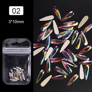 Phụ kiện đá hình trang trí nail set 5 viên