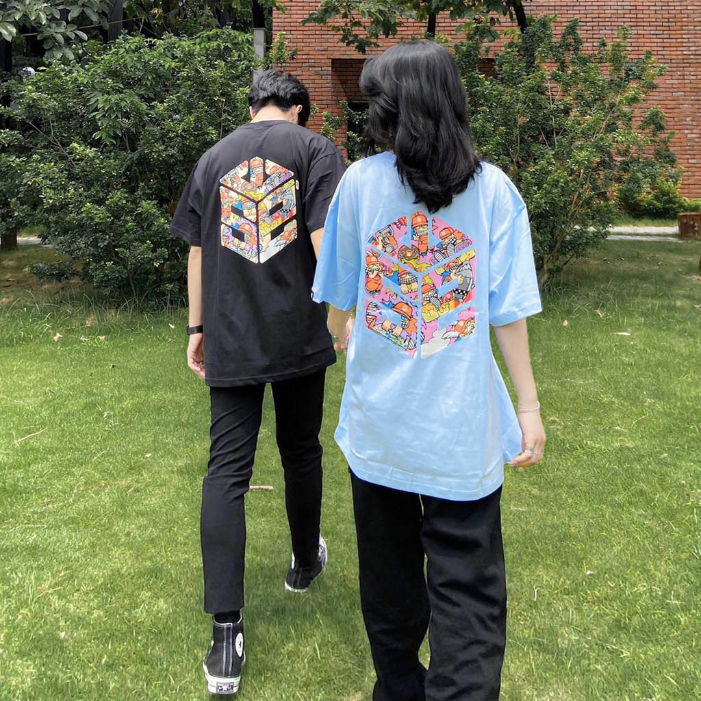Áo Thun Nam Nữ SWE Cube MOZZIE Unisex - Kiểu áo phông Ulzzang tay lỡ Nelly Leevin Store | BigBuy360 - bigbuy360.vn