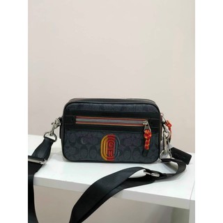[Sale] TÚI ĐEO CHÉO COACH THÊU CHỮ C ACADEMY 768
