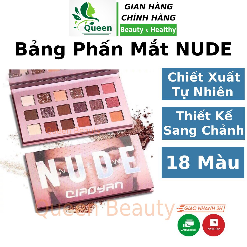 Bảng phấn mắt 18 màu Huda Beauty Nude tutu trang điểm mắt phấn mắt kiềm dầu cao cấp bắt sáng 3 ace mascara Cosmetics Ski