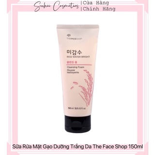 Sữa rửa mặt gạo the face shop 150ml làm sạch sâu dưỡng trắng da