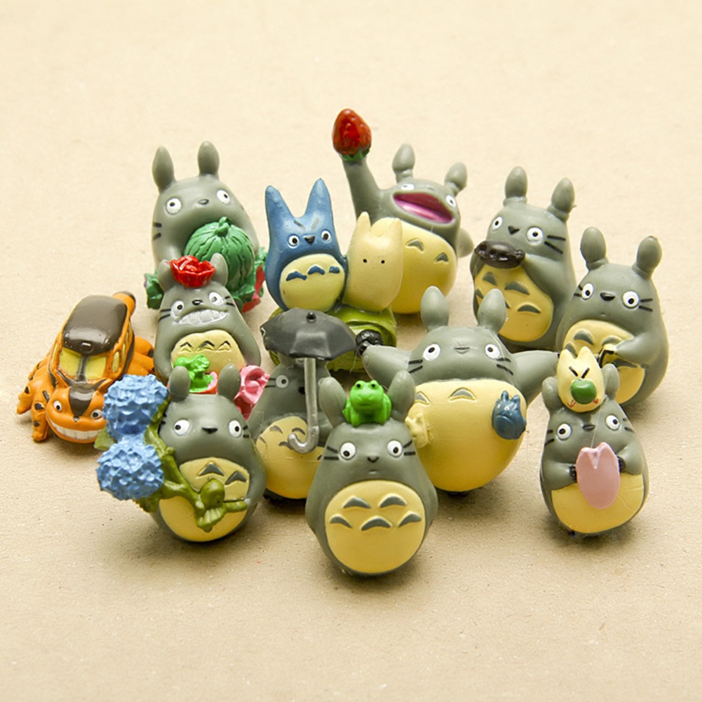 Set 12 mô hình Totoro mini trang trí tiểu cảnh