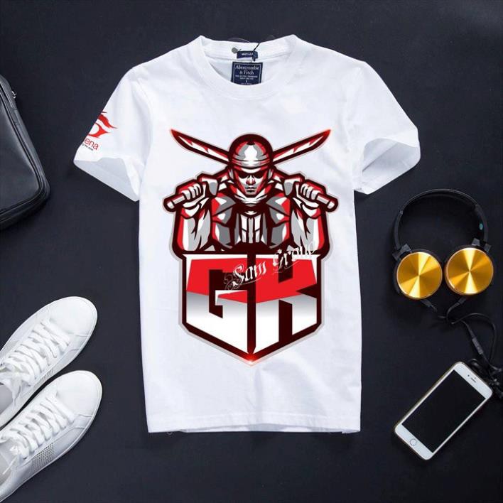 HOT-  Áo Free Frie cotton màu trắng chất cực đẹp logo Rank Đại Kiện Tướng - áo sale sốc