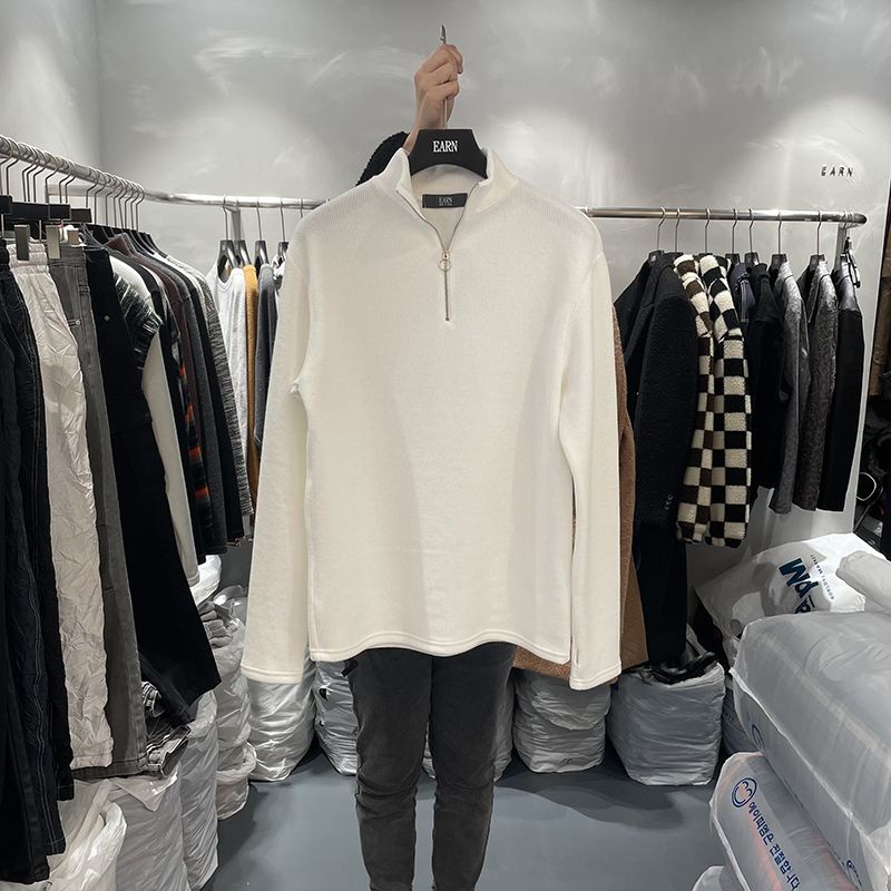 Áo Dài Tay Phối Khuy Kéo Cổ Cho Nam Chất đẹp