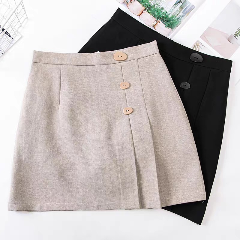 [SALE] chân váy chữ A xếp ly đáp tà | BigBuy360 - bigbuy360.vn