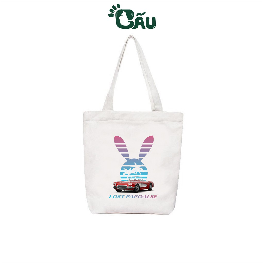 Túi tote Gấu194 vải bố canvas cao cấp mềm mịn - LOST PAPOALSE