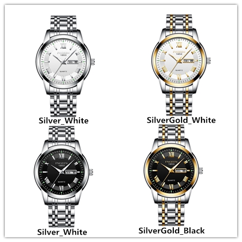 Đồng Hồ Đeo Tay Fngeen 7059 Kiểu Máy Quartz Dây Chất Liệu Thép Sang Trọng