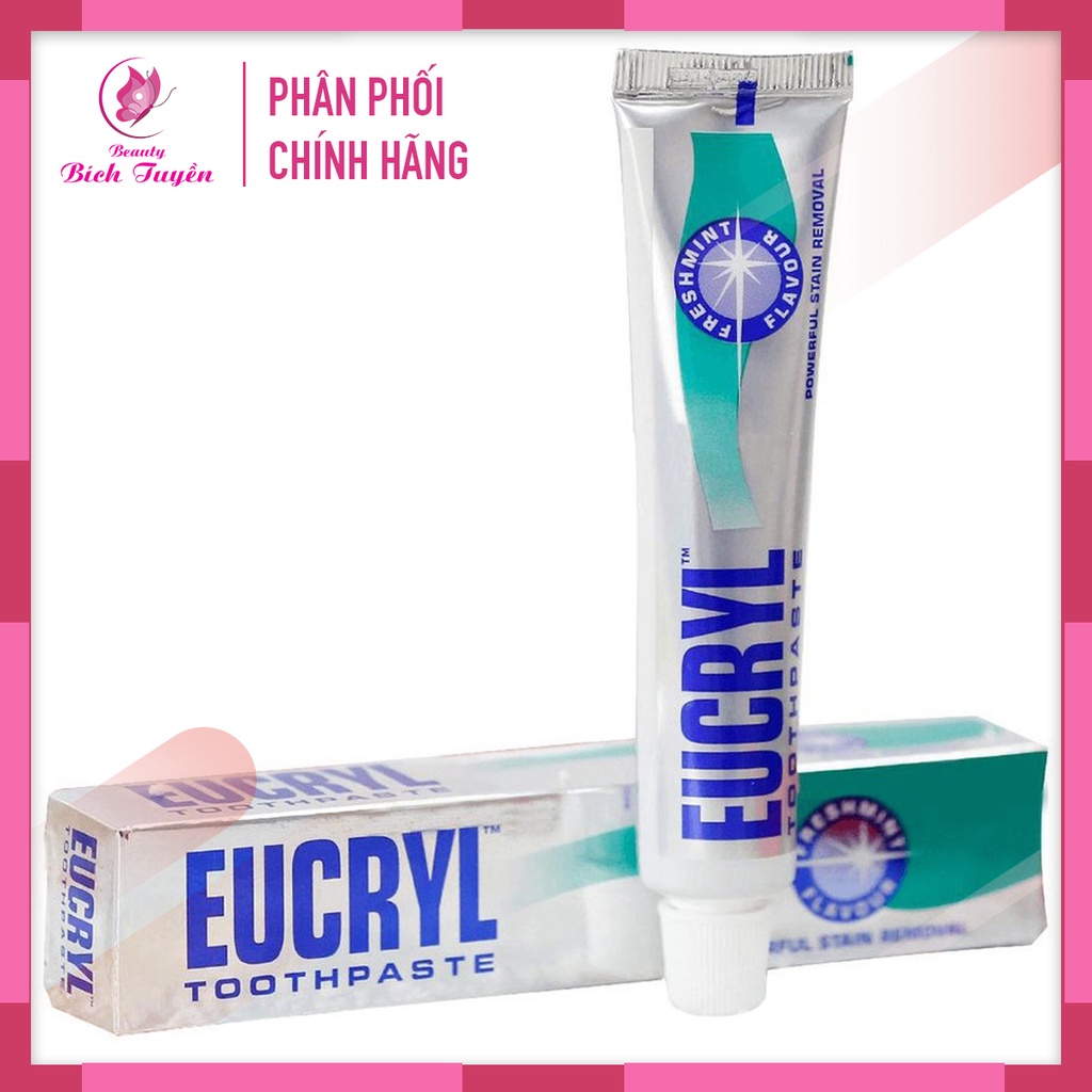 Kem Đánh Răng Eucryl Hỗ Trợ Trắng Răng Và Hỗ Trợ Trị Hôi Miệng