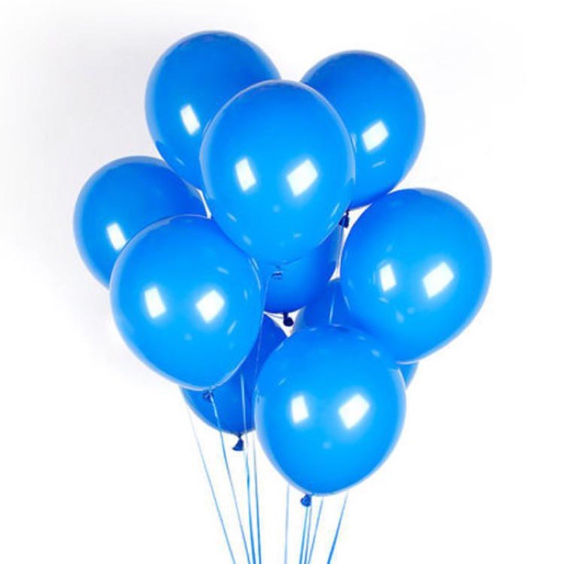 Gói 100 quả bóng màu xanh biển 30cm