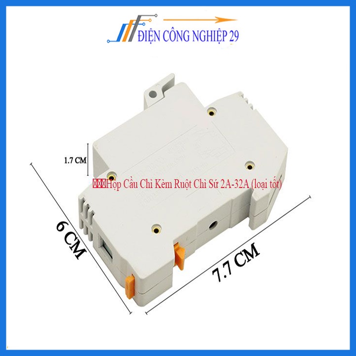 Hộp Cầu Chì Kèm Ruột Chì Sứ 2A-32A (loại tốt)