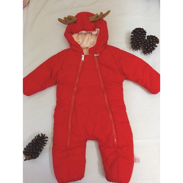 Body suit phao lông ấm cho bé 2hand