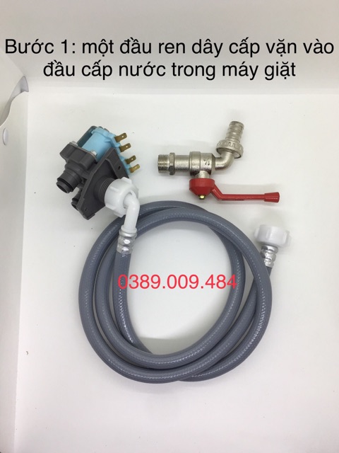 Dây cấp nước máy giặt cửa ngang- cửa đứng 1.5 mét