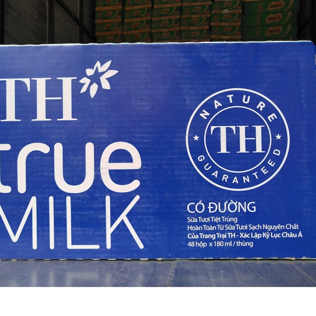 Sữa TH ❤FREESHIP ❤ Sữa tươi - Sữa Tươi có đường ,180ml 48hộp, Sữa TH có đường ,TH