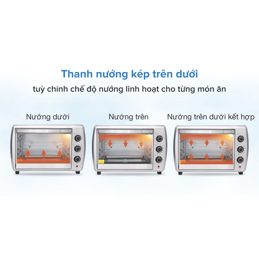 Lò nướng Electrolux EOT38MXC 38 lít- Smart House