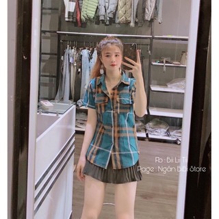 Sơ mi kẻ bbr cộc tay 9 màu