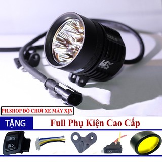 Đèn trợ sáng L4X kính tím chip HIV6 - HD V6 sáng tỏa Full Phụ Kiện