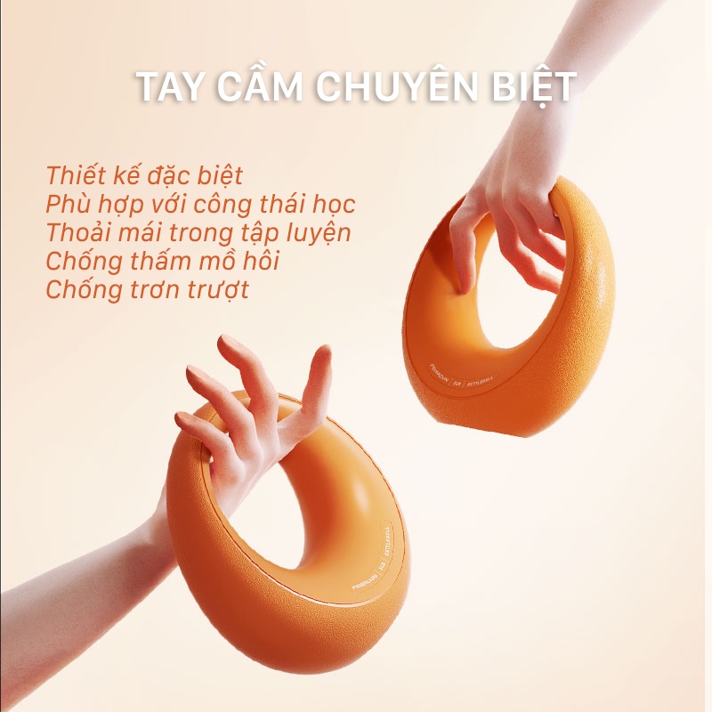 Tạ tay, tạ chuông  lấy cảm hứng từ mặt trăng FED- KB. Khối lượng 5LB - 10LB. Bảo hành chính hãng 12 tháng bởi FED Sport.