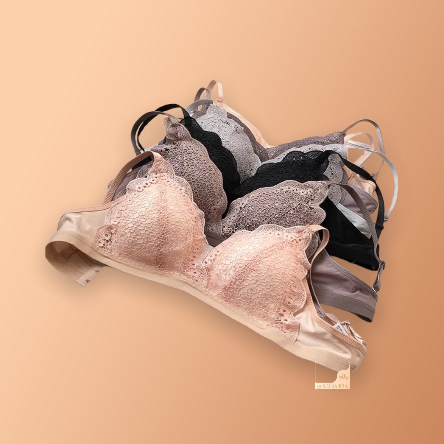 ÁO LÓT NỮ su ren baby LAREINA BRA - LRAL010 đệm mỏng thoáng mát, nâng ngực chống xệ