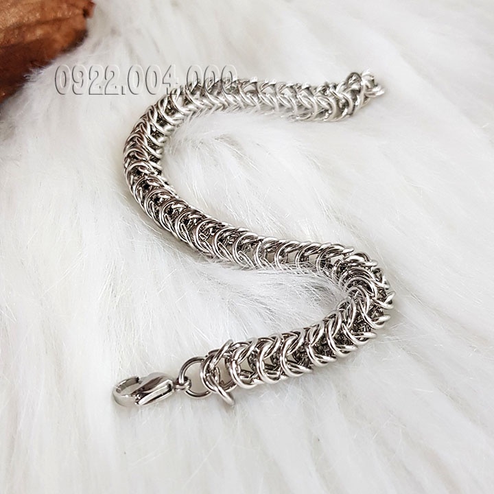 Lắc tay khoen, lắc tay nam bảng vuông LZ1810.