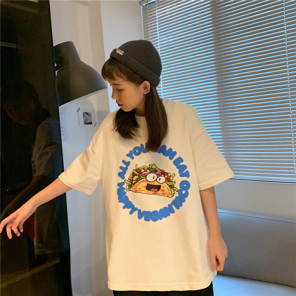 NRVP Áo thun tay ngắn dáng rộng kiểu dáng thời trang dành cho nữ 2021