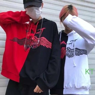 ÁO HOODIE NỈ NAM NỮ PHỐI CÁNH TIÊN