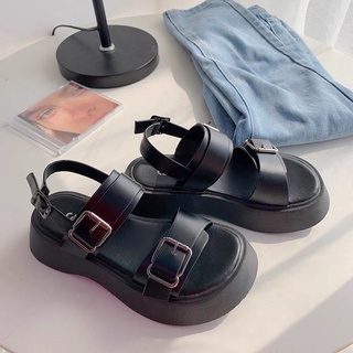 Sandals Đế Cao Khuy Vuông