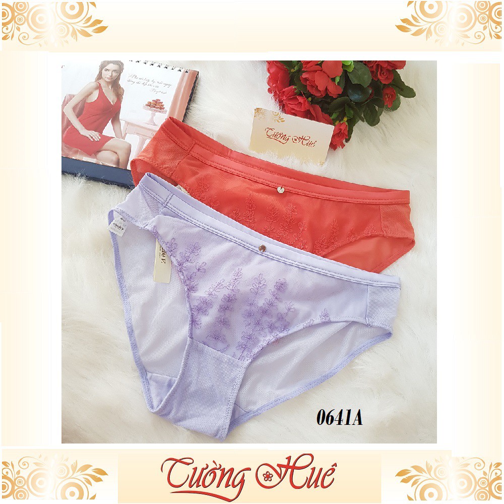 Quần lót nữ Corèle V. 0641A quần lót lưới  thêu hoa ( FORM LỚN).