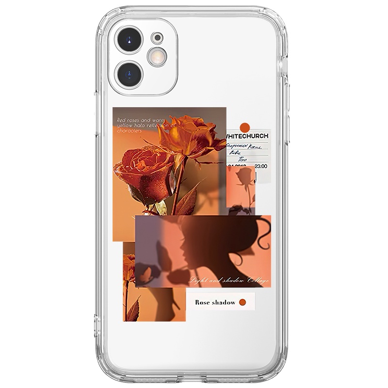 Ốp lưng JURSUE mềm viền vuông đáng yêu cho iPhone 13 12 11 Pro Max SE 2020 X XR XS 8 7 ip 6S 6 Plus Y2060