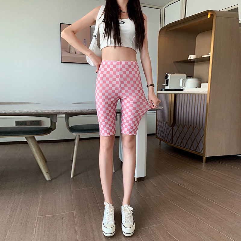 Quần Legging Bằng Lụa Mát Lưng Cao Bảo Vệ An Toàn Khi Tập yoga/Thể Hình Cho Nữ