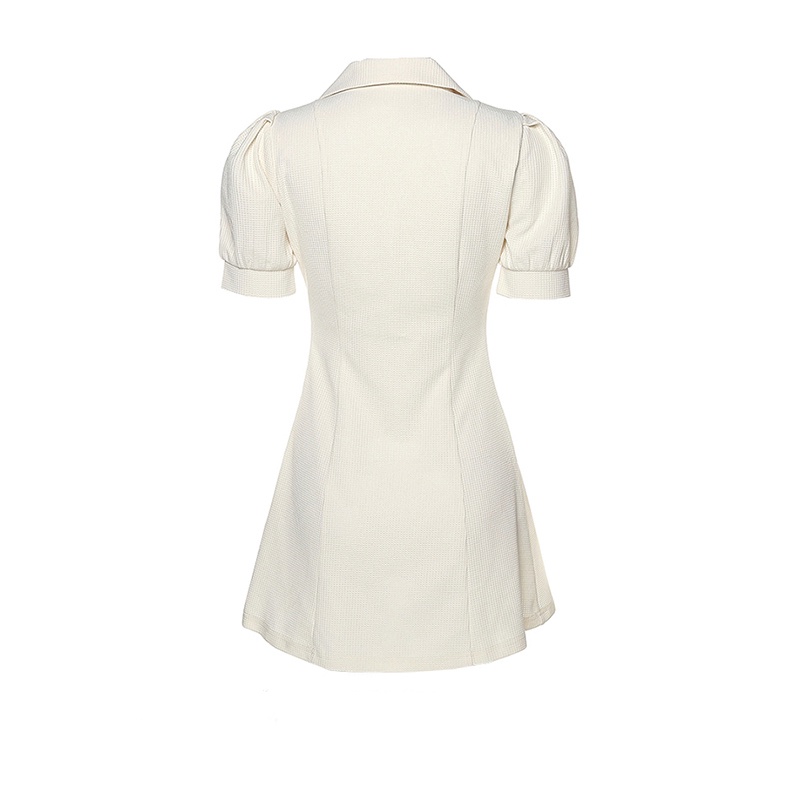 NUZIRO  Đầm Polo Ngắn Tay Chiết Eo Thời Trang Trẻ Trung Cho Nữ