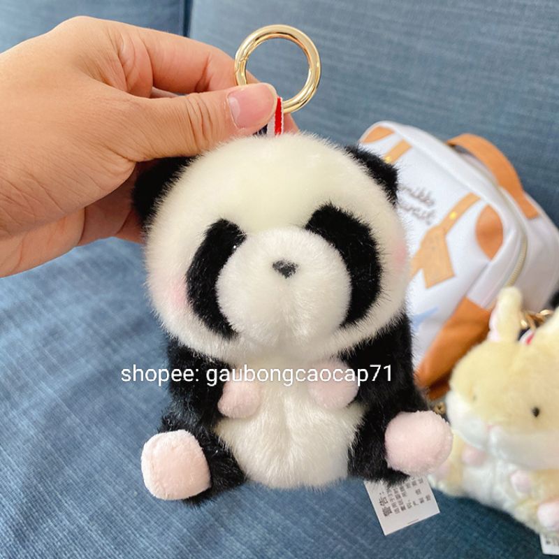 ❌ gấu bông hình động vật nông trại Lomo Home dễ thương 15cm "SO FLUFFY" , có móc treo