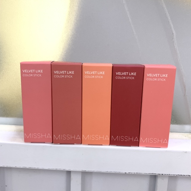 Má hồng dạng thỏi Missha Velvet Like Color Stick