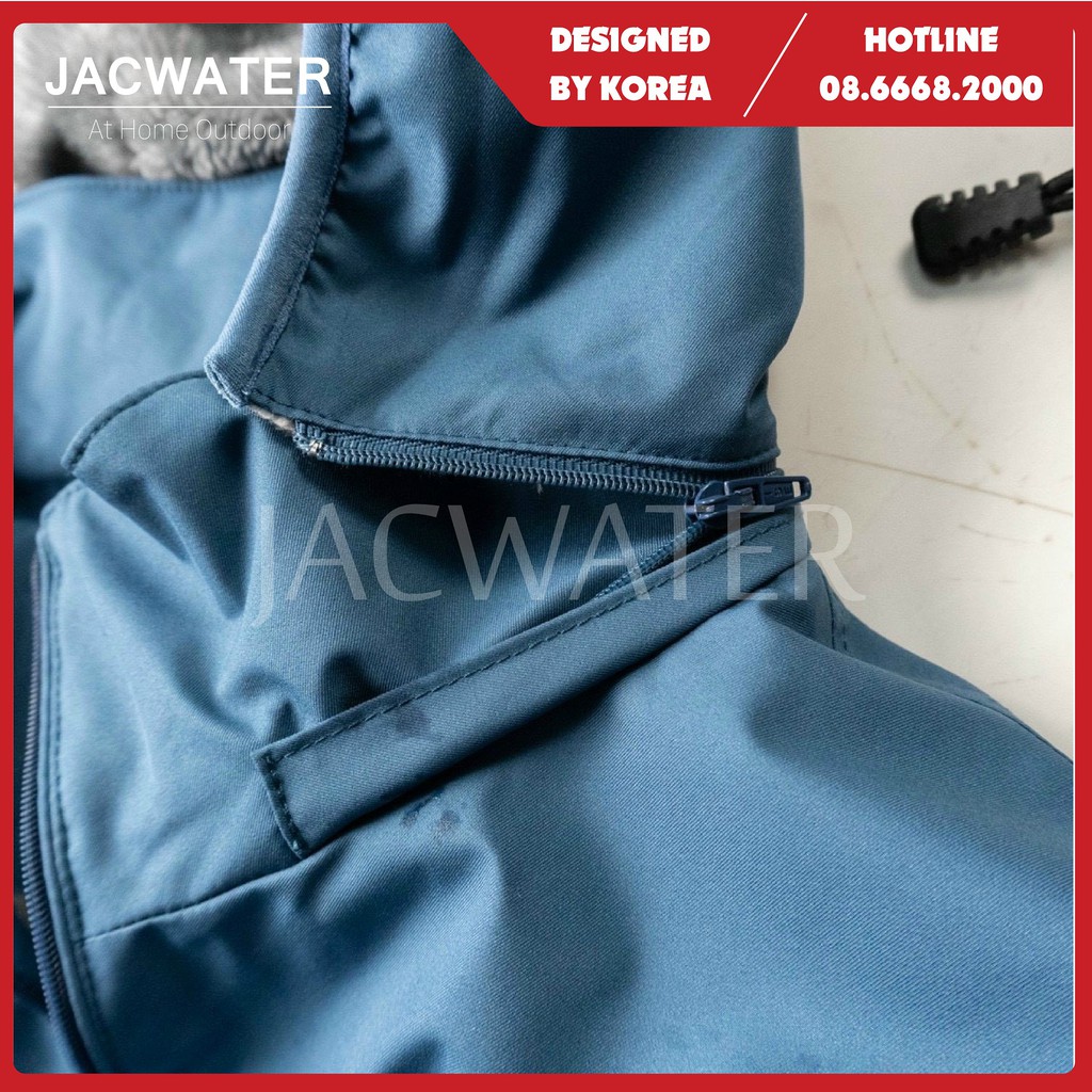 Áo gió lông cừu nam nữ nhẹ chống nước, khoác dù ấm thời trang Hàn Quốc Jacwater V480 | BigBuy360 - bigbuy360.vn