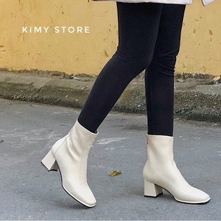 Boot Nữ Da Mềm Xuất Âu Cao Cấp-boots Nữ Cổ Lửng - Kimy Store