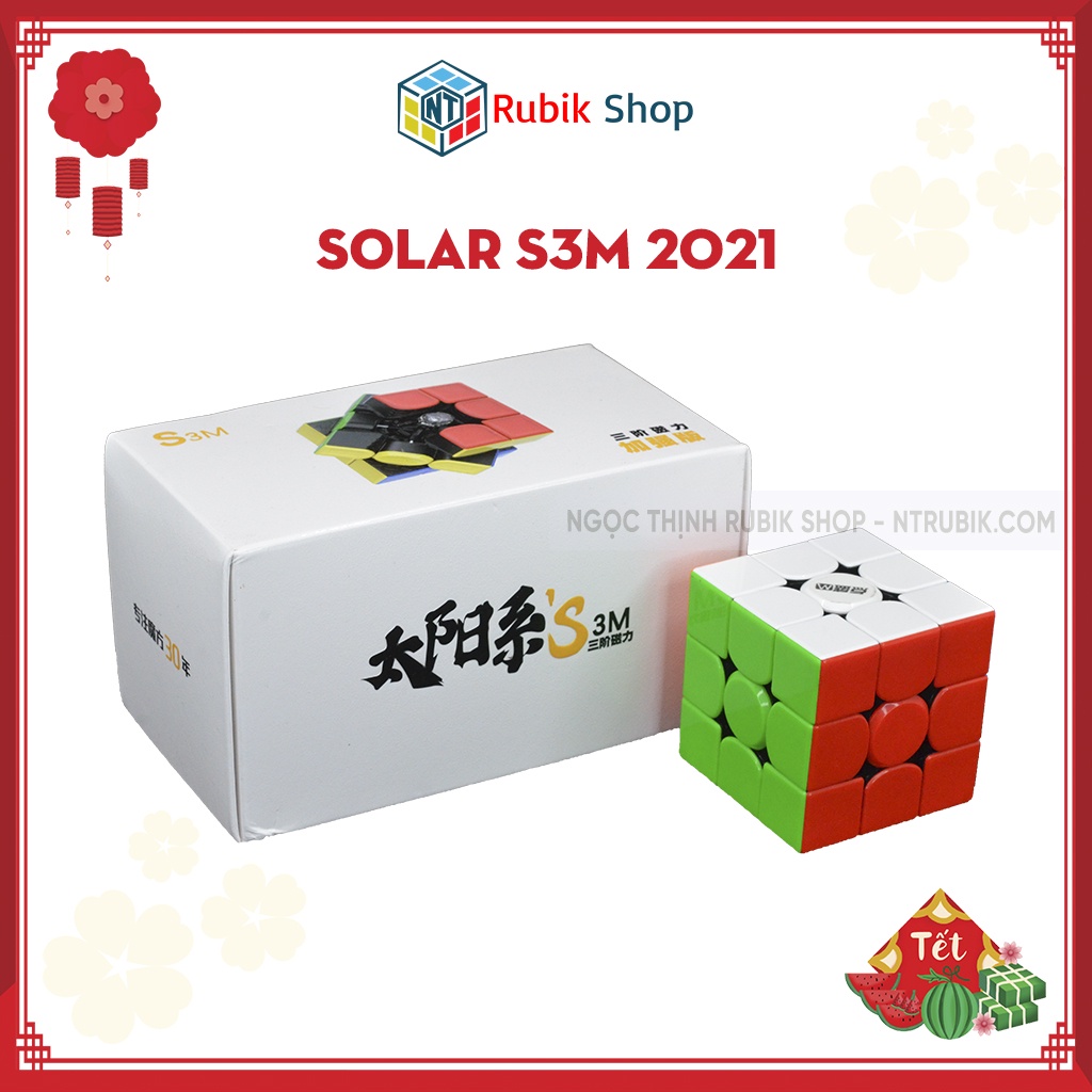 Rubik 3x3x3 Dianshengs Solar S3M 2021 stickerless Có Nam châm