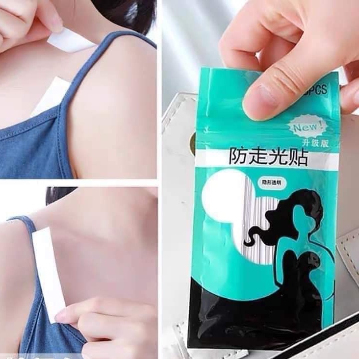 Túi 36 miếng dán trong suốt cố định quần áo che khe hở siêu dính bền chắc