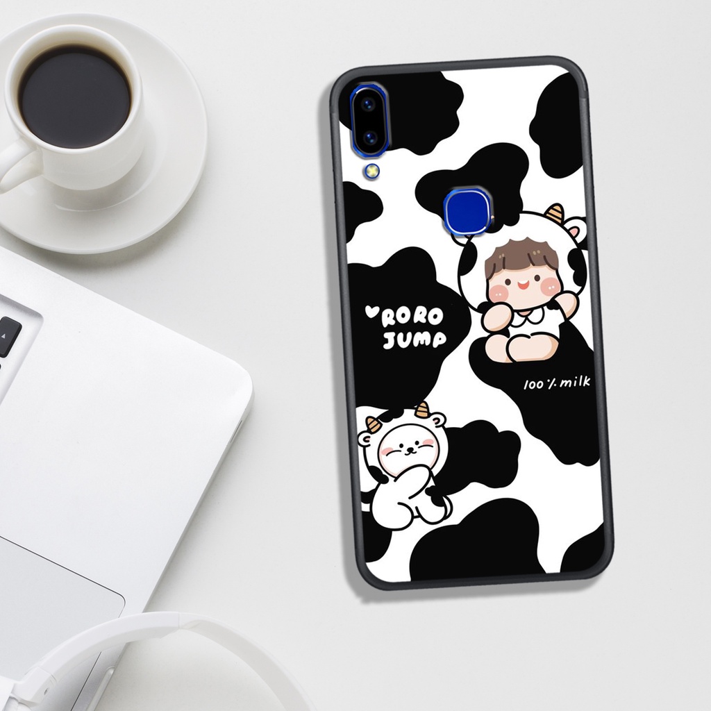 ỐP LƯNG VIVO V9/Y85/Y91/Y93/Y95/Y97, IN HÌNH BÒ SỮA SIÊU SIÊU ĐÁNG YÊU