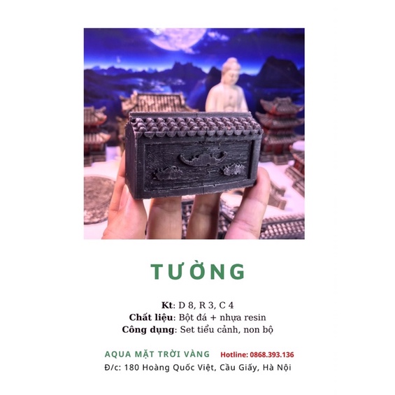 Tường mini bộ nhà Kelsey 2 - Phụ kiện trang trí tiểu cảnh, bể cá, non bộ, sân vườn