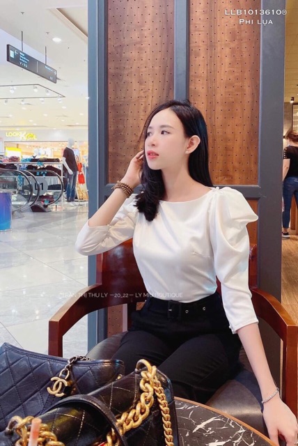 Sét áo trắng + quần và ảnh thật